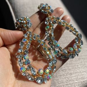 Rhinestone earrings